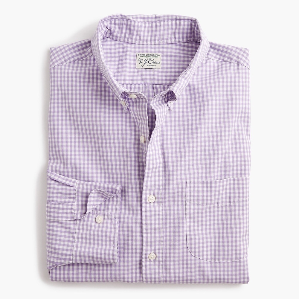 J. Crew secret wash shirt in basic gingham